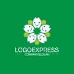 画像4: 笑顔の桜の花びらが彩るのロゴ (4)