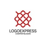 画像1: 水引結びとハートが織りなす、情熱と絆のロゴ (1)