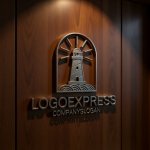 画像5: 灯台と青海波が導くラインアートロゴ (5)