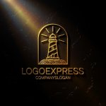 画像12: 灯台と青海波が導くラインアートロゴ (12)