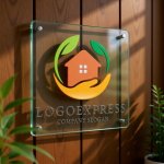 画像11: 手と葉が守る、安心と成長の住まいロゴ (11)