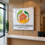 画像13: 手と葉が守る、安心と成長の住まいロゴ (13)