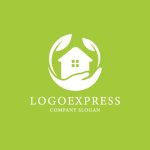 画像4: 手と葉が守る、安心と成長の住まいロゴ (4)