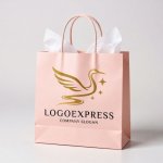 画像6: 優雅に舞う鶴と輝く星の黄金ロゴ (6)