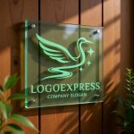 画像11: 優雅に舞う鶴と輝く星の黄金ロゴ (11)