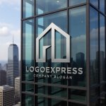 画像16: 家と開かれたドアが示すのモダンロゴ (16)