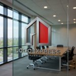 画像10: 家と開かれたドアが示すのモダンロゴ (10)