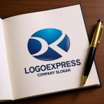 画像6: Kと楕円が描くグローバルな信頼と推進ロゴ (6)