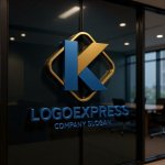 画像15: Kとスクエアが示す信頼と情熱のモダンロゴ (15)