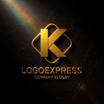 画像12: Kとスクエアが示す信頼と情熱のモダンロゴ (12)