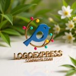 画像12: 鳥、枝、色とりどりのベリーのロゴ (12)