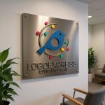 画像13: 鳥、枝、色とりどりのベリーのロゴ (13)