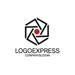 画像1: 連結された六角形のLロゴ (1)