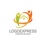 画像1: 人と家の温かい繋がりロゴ (1)