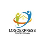 画像3: 人と家の温かい繋がりロゴ (3)