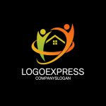 画像4: 人と家の温かい繋がりロゴ (4)