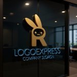 画像15: Rの可愛いウサギロゴ (15)