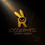 画像12: Rの可愛いウサギロゴ (12)