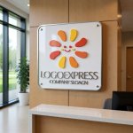 画像13: 笑顔の太陽キャラクターロゴ (13)