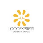 画像3: 笑顔の太陽キャラクターロゴ (3)