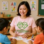 画像5: 笑顔の子供たちとハートが繋がるのロゴ (5)