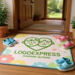 画像6: 笑顔の子供たちとハートが繋がるのロゴ (6)