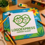 画像8: 笑顔の子供たちとハートが繋がるのロゴ (8)