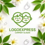 画像9: 笑顔の子供たちとハートが繋がるのロゴ (9)