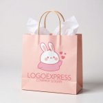 画像6: 愛らしいウサギとハートのロゴ (6)