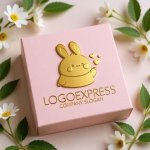 画像10: 愛らしいウサギとハートのロゴ (10)