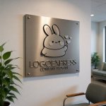 画像13: 愛らしいウサギとハートのロゴ (13)