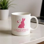 画像16: 可愛らしいウサギと星月夜の夢ロゴ (16)