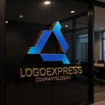 画像15: 三角形の構造と「A」の高度なロゴ (15)