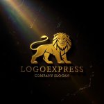 画像12: 雄々しい獅子の高級感あふれるロゴ (12)