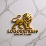 画像13: 雄々しい獅子の高級感あふれるロゴ (13)
