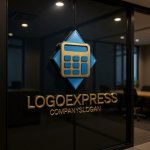 画像15: 計算機とひし形のロゴ (15)