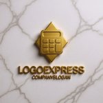 画像13: 計算機とひし形のロゴ (13)