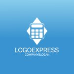 画像4: 計算機とひし形のロゴ (4)