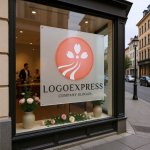 画像7: 桜の花びらが舞い上がるのロゴ (7)