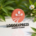 画像12: 桜の花びらが舞い上がるのロゴ (12)