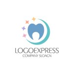 画像1: きらめく歯と笑顔のロゴ (1)