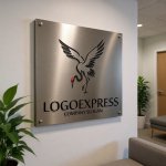 画像13: 優雅に舞う鶴の和風エレガントロゴ (13)