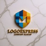 画像13: モザイクの盾とMが示すのロゴ (13)