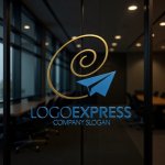 画像15: スパイラルe紙飛行機のロゴ (15)