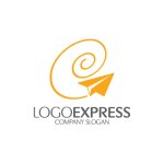 画像3: スパイラルe紙飛行機のロゴ (3)