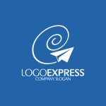 画像4: スパイラルe紙飛行機のロゴ (4)