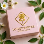 画像10: バラと菱形が彩る高級感ロゴ (10)