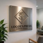 画像13: バラと菱形が彩る高級感ロゴ (13)