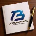 画像6: 力強いTとBの連結が示すロゴ (6)