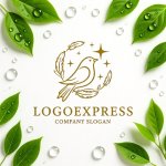 画像9: 輝く鳥と羽のロゴ (9)